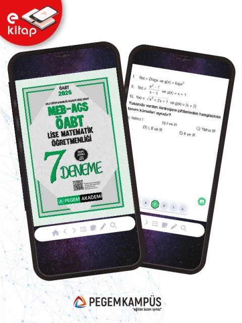 2026 MEB-AGS-ÖABT Lise Matematik Öğretmenliği Tamamı Çözümlü 7 E-Deneme