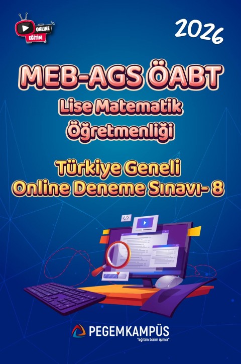 2026 MEB-AGS ÖABT Lise Matematik Öğretmenliği Türkiye Geneli Online Deneme Sınavı-8