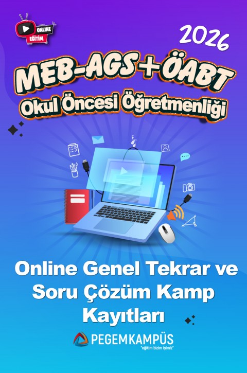 2026 MEB-AGS + ÖABT Okul Öncesi Öğretmenliği Online Genel Tekrar ve Soru Çözüm Kamp Kayıtları