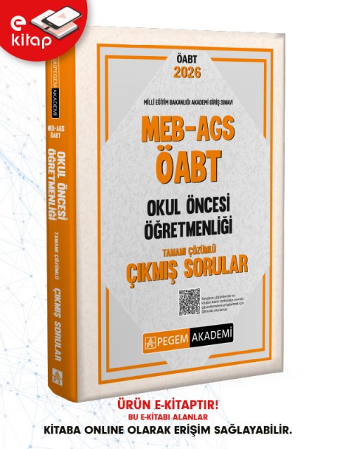 2026 MEB-AGS ÖABT Okul Öncesi Öğretmenliği Tamamı Çözümlü Çıkmış Sorular (e-kitap)