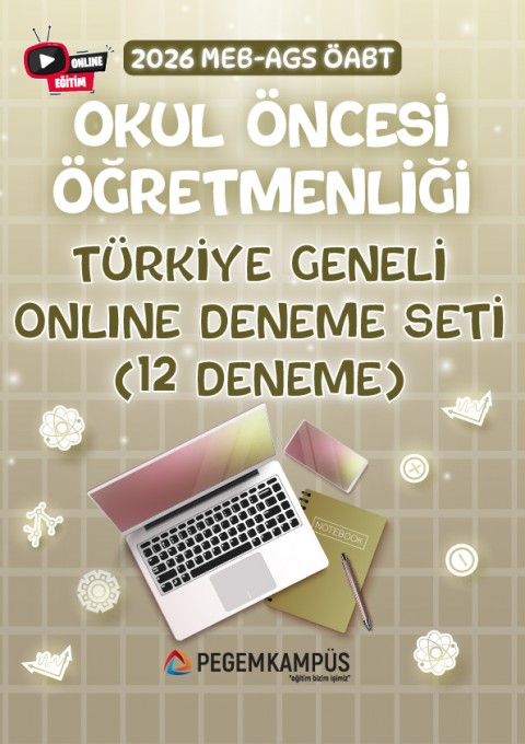 2026 MEB-AGS ÖABT Okul Öncesi Öğretmenliği Türkiye Geneli Online Deneme Seti (12 Deneme)