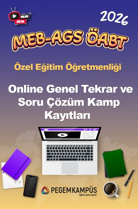 2026 MEB-AGS ÖABT Özel Eğitim Öğretmenliği Online Genel Tekrar ve Soru Çözüm Kamp Kayıtları