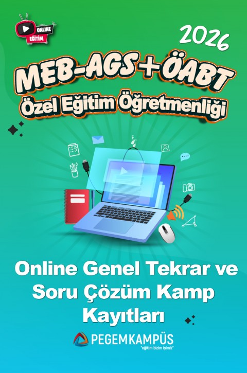 2026 MEB-AGS + ÖABT Özel Eğitim Öğretmenliği Online Genel Tekrar ve Soru Çözüm Kamp Kayıtları