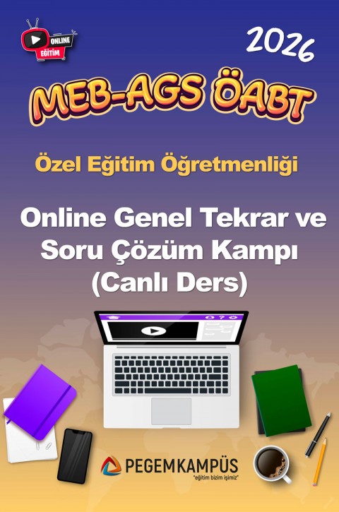 2026 MEB-AGS ÖABT Özel Eğitim Öğretmenliği Online Genel Tekrar ve Soru Çözüm Kampı (Canlı Ders)