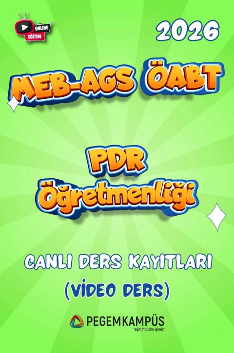 2026 MEB-AGS ÖABT Psikolojik Danışma ve Rehberlik Öğretmenliği Canlı Ders Kayıtları (Video Ders)