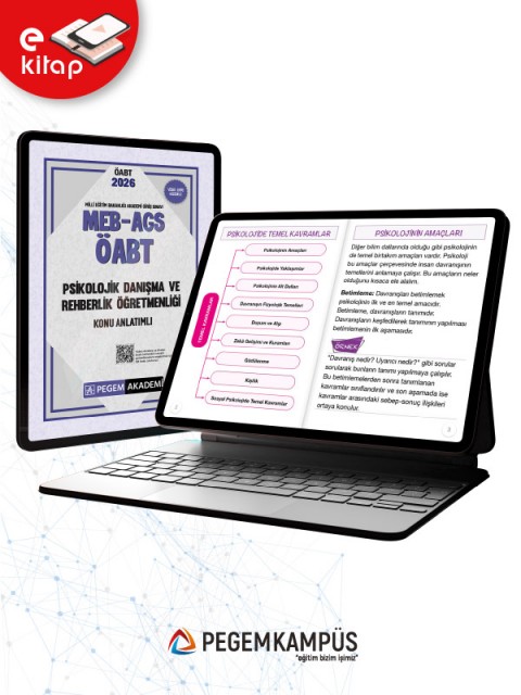 2026 MEB-AGS ÖABT Psikolojik Danışma ve Rehberlik Öğretmenliği Konu Anlatımlı E-Kitap