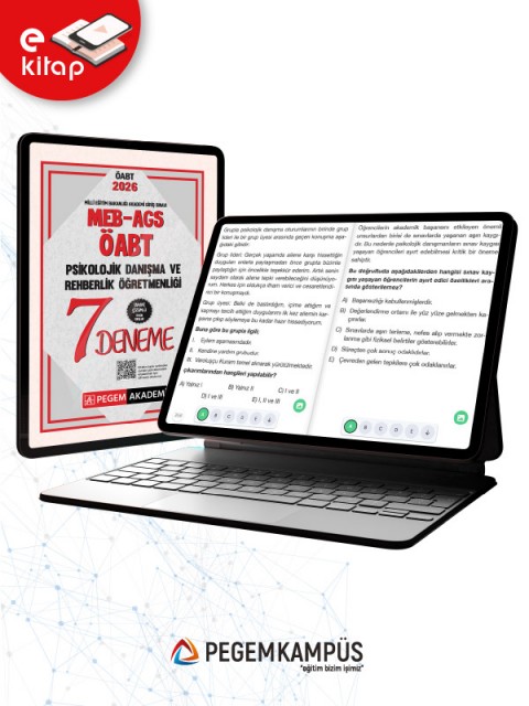 2026 MEB-AGS-ÖABT Psikolojik Danışma ve Rehberlik Öğretmenliği Tamamı Çözümlü 7 E-Deneme