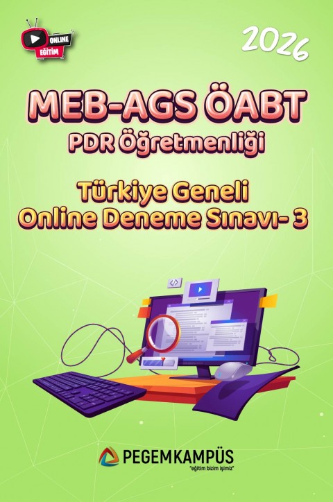 2026 MEB-AGS ÖABT Psikolojik Danışma ve Rehberlik Öğretmenliği Türkiye Geneli Online Deneme Sınavı-3