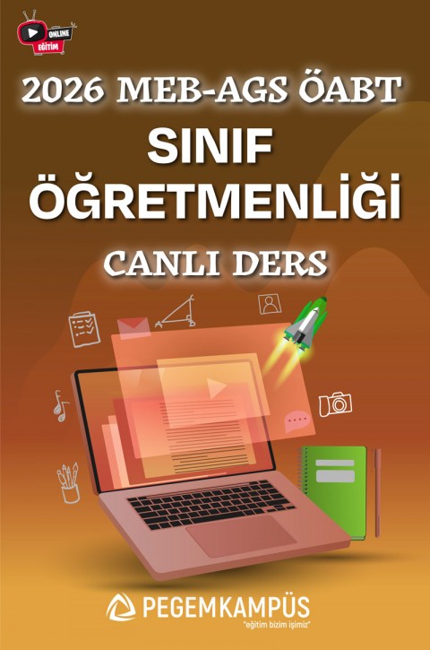 2026 MEB-AGS ÖABT Sınıf Öğretmenliği Canlı Ders + Ders İzleme Defteri + Soru Bankası