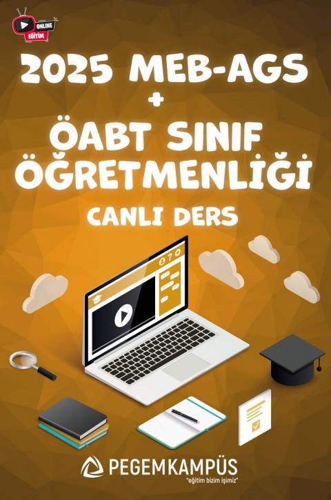 2026 MEB-AGS + ÖABT Sınıf Öğretmenliği Canlı Dersler + Ders İzleme Defteri + Soru Bankası