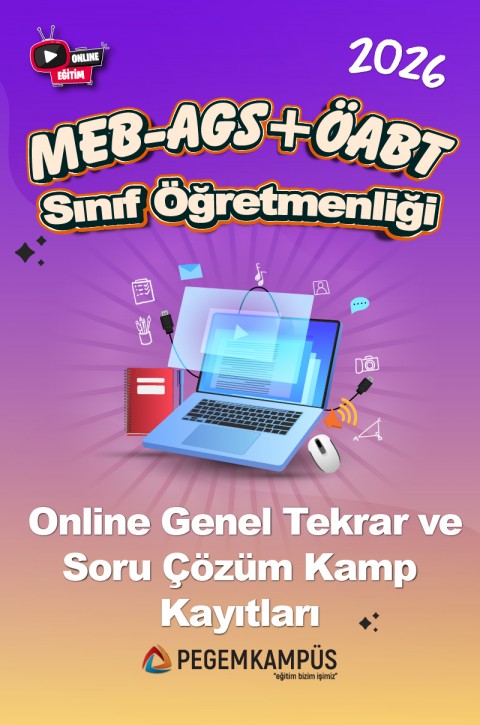 2026 MEB-AGS + ÖABT Sınıf Öğretmenliği Online Genel Tekrar ve Soru Çözüm Kamp Kayıtları