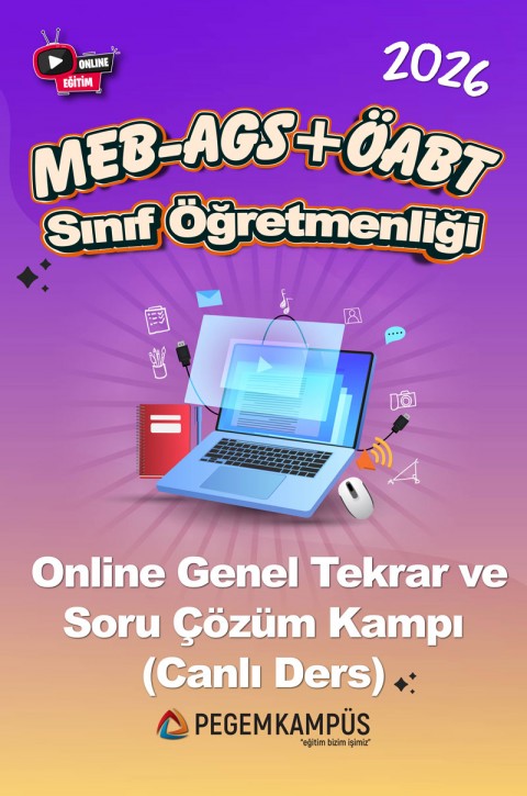 2026 MEB-AGS + ÖABT Sınıf Öğretmenliği Online Genel Tekrar ve Soru Çözüm Kampı (Canlı Ders)