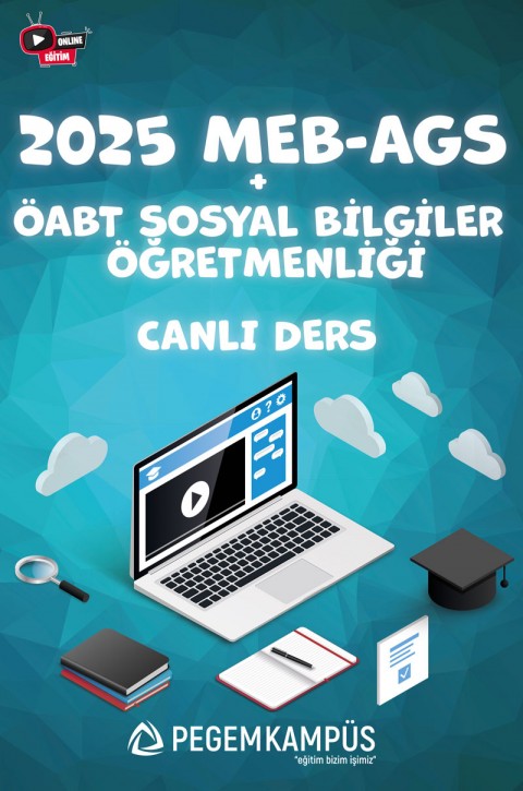 2026 MEB-AGS + ÖABT Sosyal Bilgiler Öğretmenliği Canlı Dersler + Ders İzleme Defteri + Soru Bankası