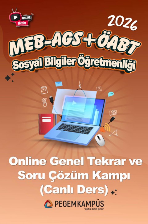 2026 MEB-AGS + ÖABT Sosyal Bilgiler Öğretmenliği Online Genel Tekrar ve Soru Çözüm Kampı (Canlı Ders)