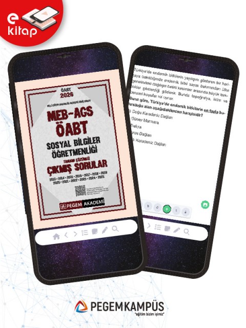 2026 MEB-AGS ÖABT Sosyal Bilgiler Öğretmenliği Tamamı Çözümlü Çıkmış Sorular (e-kitap)