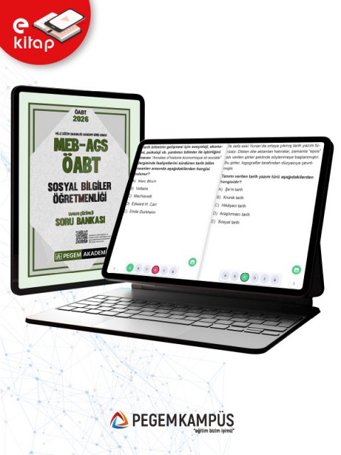 2026 MEB-AGS ÖABT Sosyal Bilgiler Öğretmenliği Tamamı Çözümlü E-Soru Bankası