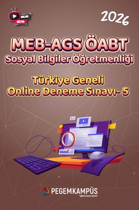 2026 MEB-AGS ÖABT Sosyal Bilgiler Öğretmenliği Türkiye Geneli Online Deneme Sınavı-5