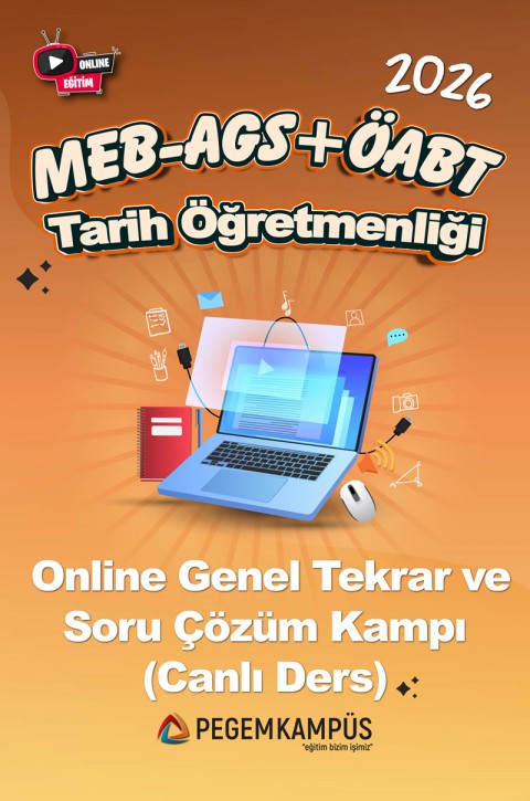 2026 MEB-AGS + ÖABT Tarih Öğretmenliği Online Genel Tekrar ve Soru Çözüm Kampı (Canlı Ders)