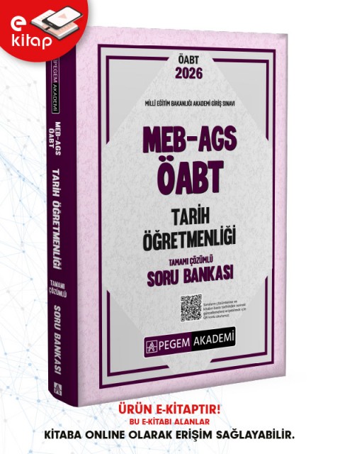 2026 MEB-AGS ÖABT Tarih Öğretmenliği Tamamı Çözümlü E-Soru Bankası