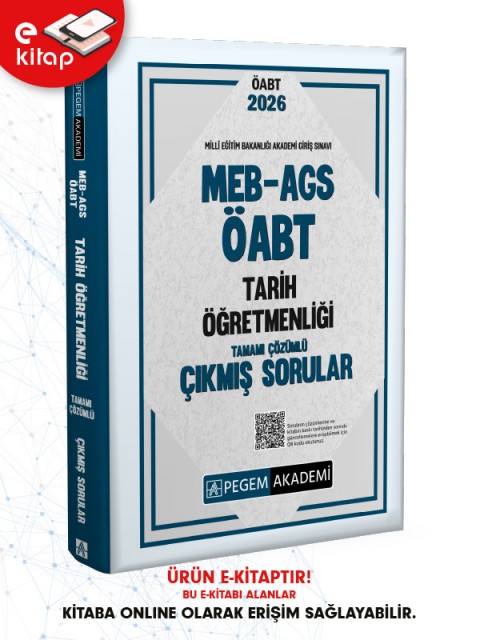 2026 MEB-AGS ÖABT Tarih Öğretmenliği Tamamı Çözümü Çıkmış Sorular (e-kitap)