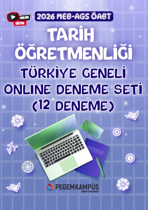 2026 MEB-AGS ÖABT Tarih Öğretmenliği Türkiye Geneli Online Deneme Seti (12 Deneme)