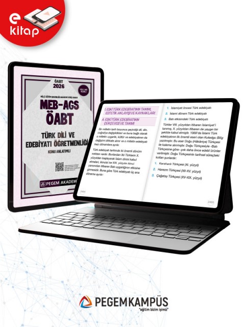 2026 MEB-AGS ÖABT Türk Dili ve Edebiyatı Öğretmenliği Konu Anlatımlı E-Kitap