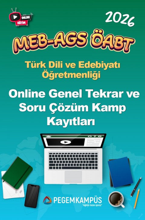 2026 MEB-AGS ÖABT Türk Dili ve Edebiyatı Öğretmenliği Online Genel Tekrar ve Soru Çözüm Kamp Kayıtları