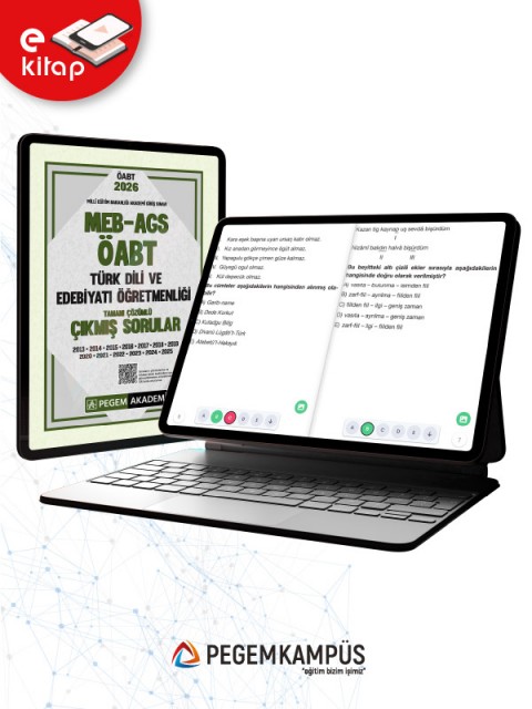2026 MEB-AGS ÖABT Türk Dili ve Edebiyatı Öğretmenliği Tamamı Çözümlü Çıkmış Sorular (e-kitap)