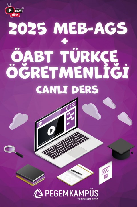 2026 MEB-AGS + ÖABT Türkçe Öğretmenliği Canlı Dersler + Ders İzleme Defteri + Soru Bankası