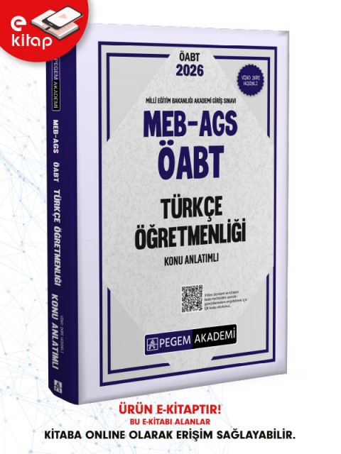 2026 MEB-AGS ÖABT Türkçe Öğretmenliği Konu Anlatımlı E-Kitap