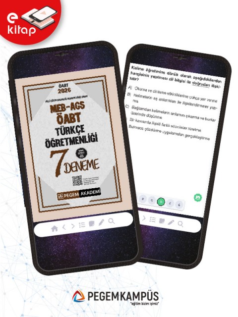2026 MEB-AGS-ÖABT Türkçe Öğretmenliği Tamamı Çözümlü 7 E-Deneme