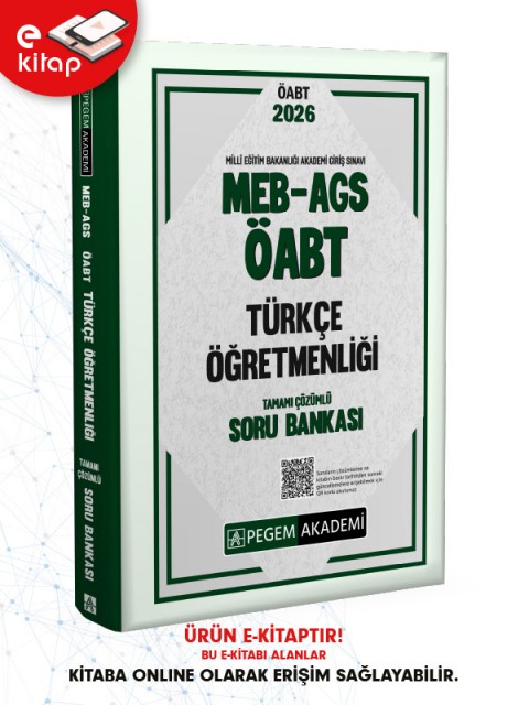 2026 MEB-AGS ÖABT Türkçe Öğretmenliği Tamamı Çözümlü E-Soru Bankası