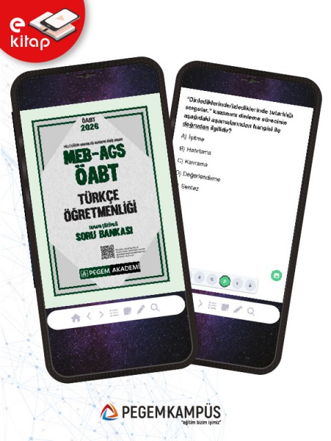 2026 MEB-AGS ÖABT Türkçe Öğretmenliği Tamamı Çözümlü E-Soru Bankası