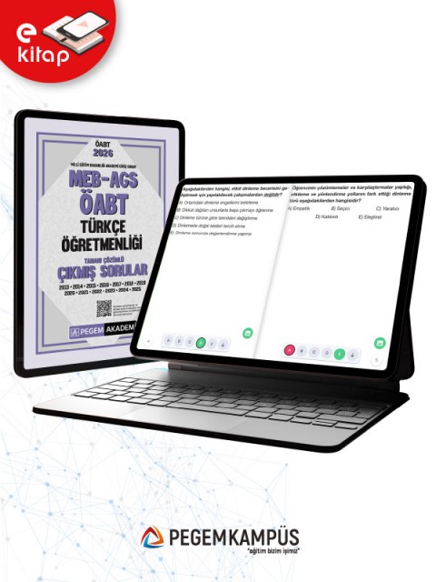 2026 MEB-AGS ÖABT Türkçe Öğretmenliği Tamamı Çözümü Çıkmış Sorular (e-kitap)