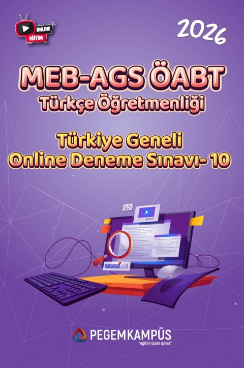2026 MEB-AGS ÖABT Türkçe Öğretmenliği Türkiye Geneli Online Deneme Sınavı-10