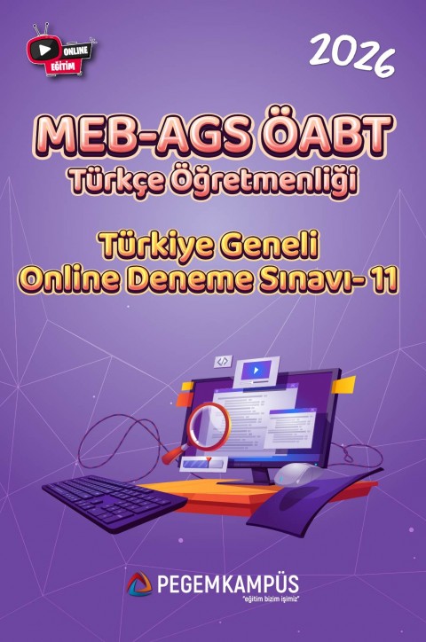 2026 MEB-AGS ÖABT Türkçe Öğretmenliği Türkiye Geneli Online Deneme Sınavı-11