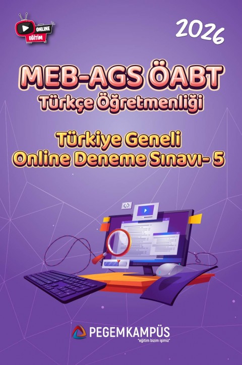 2026 MEB-AGS ÖABT Türkçe Öğretmenliği Türkiye Geneli Online Deneme Sınavı-5