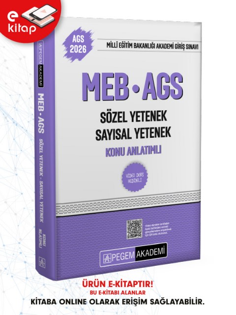 2026 MEB-AGS Sözel Yetenek-Sayısal Yetenek Konu Anlatımlı