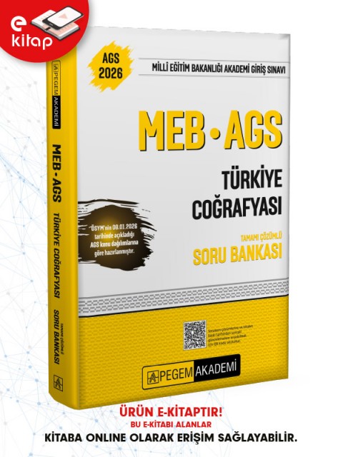 2026 MEB-AGS Türkiye Coğrafyası Tamamı Çözümlü E-Soru Bankası