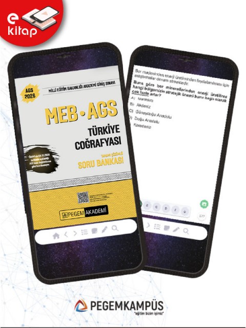 2026 MEB-AGS Türkiye Coğrafyası Tamamı Çözümlü E-Soru Bankası