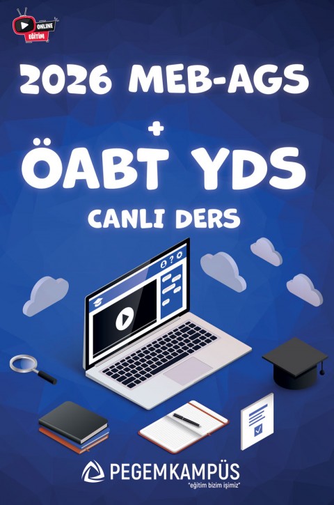 2026 MEB-AGS + YDS Canlı Dersler + Ders İzleme Defteri + Soru Bankası