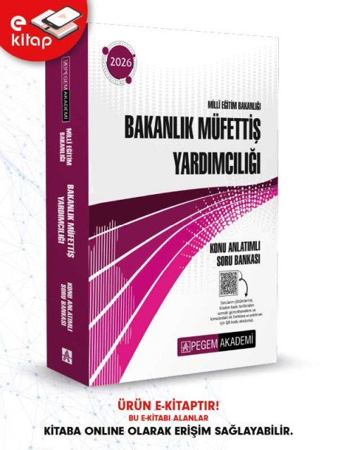 2026 MEB Bakanlık Müfettiş Yardımcılığı Konu Anlatımlı Soru Bankası E-Kitap