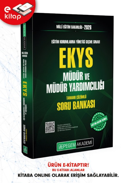 2026 Millî Eğitim Bakanlığı Eğitim Kurumlarına Yönetici Seçme Sınavı (EKYS) Müdür ve Müdür Yardımcılığı Tamamı Çözümlü E-Soru Bankası