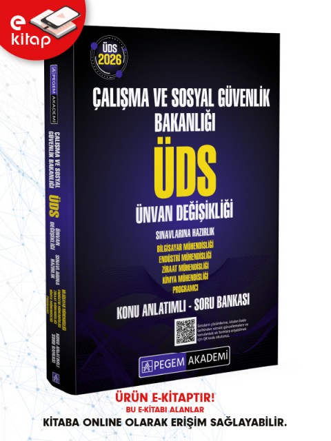 2026 ÜDS Çalışma ve Sosyal Güvenlik Bakanlığı Ünvan Değişikliği Sınavlarına Hazırlık Konu Anlatımlı Soru Bankası E-Kitap