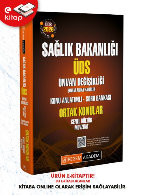 2026 ÜDS Sağlık Bakanlığı Ünvan Değişikliği Sınavlarına Hazırlık Ortak Konular Genel Kültür Mevzuat Konu Anlatımlı Soru Bankası E-Kitap
