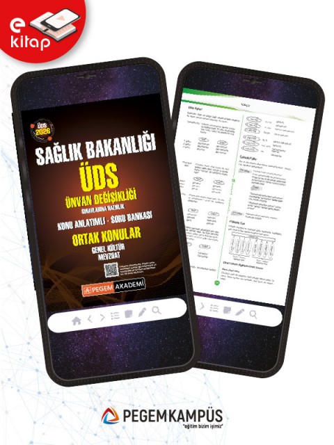 2026 ÜDS Sağlık Bakanlığı Ünvan Değişikliği Sınavlarına Hazırlık Ortak Konular Genel Kültür Mevzuat Konu Anlatımlı Soru Bankası E-Kitap