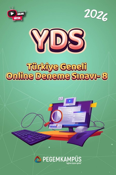 2026 YDS Türkiye Geneli Online Deneme Sınavı-8