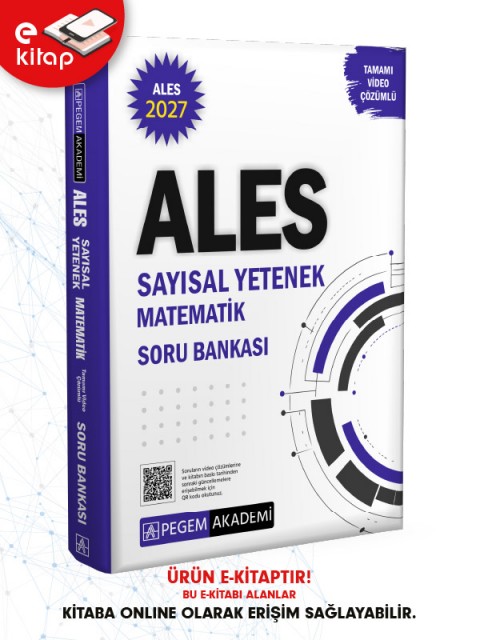 2027 ALES Sayısal Yetenek Matematik Tamamı Video Çözümlü E-Soru Bankası