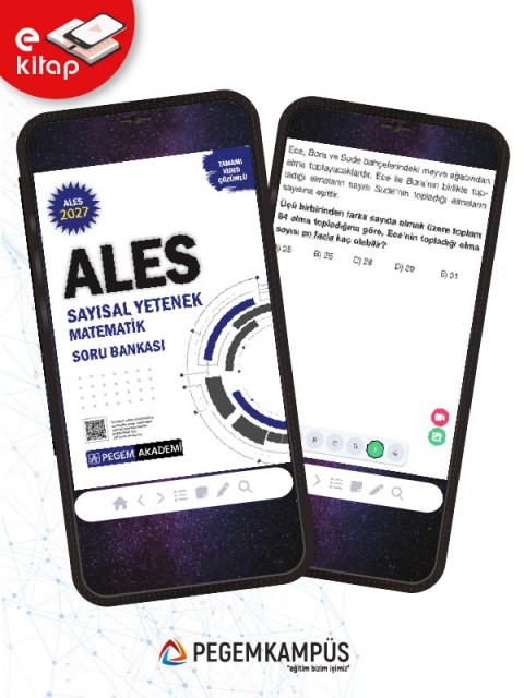 2027 ALES Sayısal Yetenek Matematik Tamamı Video Çözümlü E-Soru Bankası