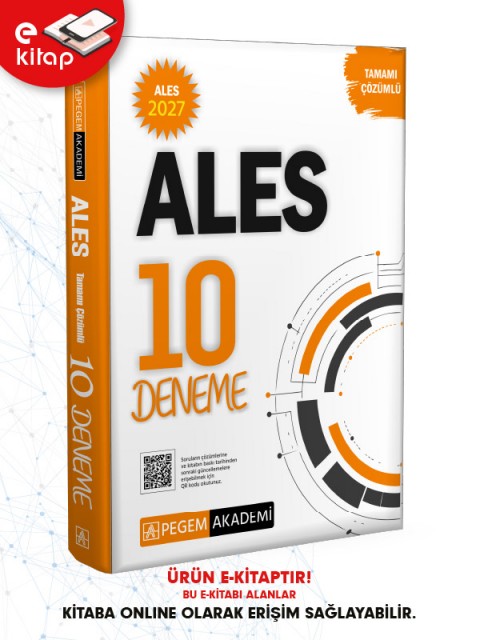 2027 ALES Tamamı Çözümlü 10 Deneme E-Kitap